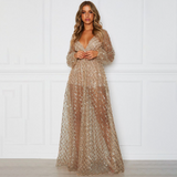 Mariah Carey Dress Sexy Backless Sequins Formal Dress