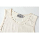 Fog Essentials Vest Fashion Brand Fear Of God Double Line Essentials Letter T-shirt Vest Fog High Street Bottoming Shirt Men