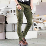 J Shaped Jeans Men's Jeans Motorcycle Style Stretch Skinny Pleated Trendy
