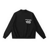 Rrr123 Sweatshirt Distressed Couple Loose round Neck Sweater