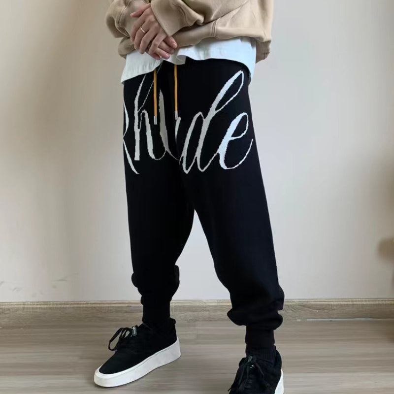 Rhude Pant Rhude Drawstring Ankle-Tied Sweatpants Loose
