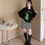 Dinosaur Sweaters Loose Dinosaur Sweater