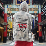 Rrr123 Hoodie Hand Painted Graffiti Retro Distressed Loose Hooded Sweater