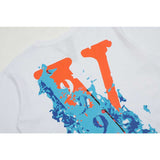 Juice WRLD T Shirt Vlone & Juice WRLD Joint Name Wave Printed T-shirt Loose Hip Hop