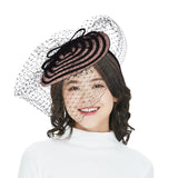 Kentucky Derby Hats Veil Headdress Top Hat