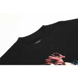 Present T Shirt Vintage Distressed Beauty Devil Print Loose Hip Hop Couple