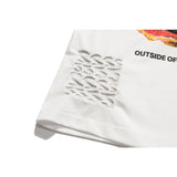 Rrr123 T-Shirt Summer Loose Greedy Snake Graffiti Puff Print T-shirt