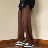 Men Suit Pants Casual Pants Season Draping Wide Leg Ruffle Handsome