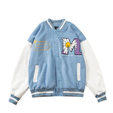 Varsity Jacket for Men Baseball Jackets Vintage Towel Loose Coat for Women
