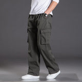 Baggy Cargo Pants for Men Casual Pants Men Loose Casual Pants Men Autumn and Winter plus Size Multi-Pocket Trousers plus Size Retro Sports