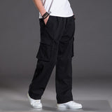 Baggy Cargo Pants for Men Casual Pants Men Loose Casual Pants Men Autumn and Winter plus Size Multi-Pocket Trousers plus Size Retro Sports