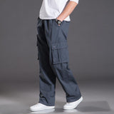 Baggy Cargo Pants for Men Casual Pants Men Loose Casual Pants Men Autumn and Winter plus Size Multi-Pocket Trousers plus Size Retro Sports