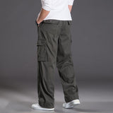 Baggy Cargo Pants for Men Casual Pants Men Loose Casual Pants Men Autumn and Winter plus Size Multi-Pocket Trousers plus Size Retro Sports