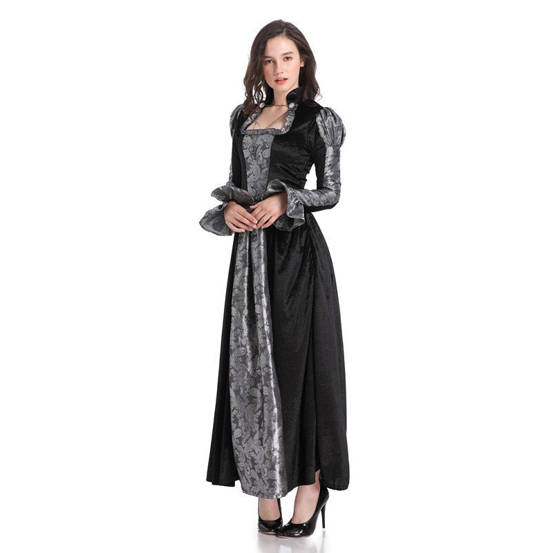 Vintage Empire Waist Dress Halloween Cosplay Queen Dress