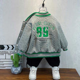 Toddler Boys Jackets Boys' Coat Spring and Autumn Children's Baseball Uniform