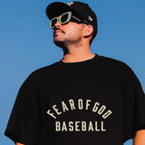 Fog T Shirt Baseball Trendy Loose Short Sleeve Tshirt Fear Of God