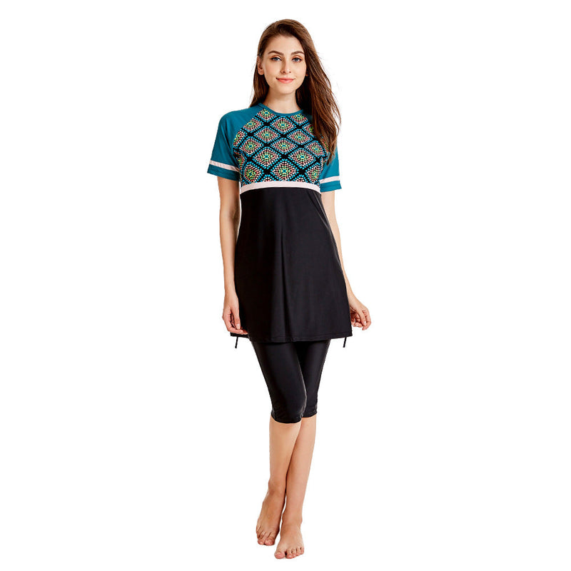 Burkini Swimwear Muslim Fashion Outfits Ladies Conservative Beach Swimsuit Sun Protection Beachwear