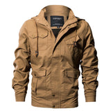 Tactics Style Men Outdoor Windproof Coat Men Casual Jacket Oversized Men's Clothing Jacket Multi-Pocket Jacket Coat