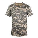 Woodland T Shirt Crew Neck Python Pattern Camouflage