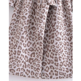 Women Dalmatian Coat Wool Leopard Print Women's Coat