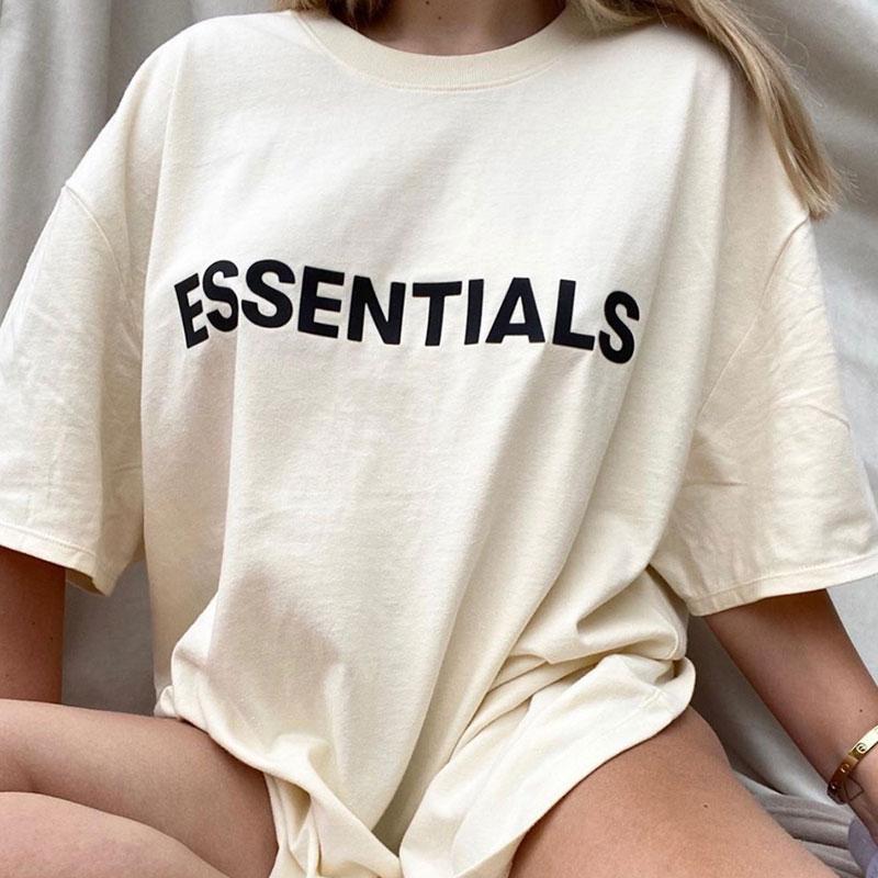 Fog T Shirt Short Sleeve Cotton Tshirt Men and Women Loose Half Sleeve Fear Of God