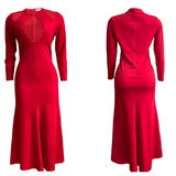 Mariah Carey See through Dress plus Size High Waist Sexy Fishtail Skirt Formal Dress