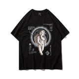 Men's T Shirt Summer Casual Tops Printed Short Sleeve T-shirt Men's Boyfriend Harajuku Style Half Sleeve Street Fashion Loose Half Sleeve