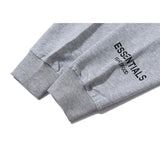 Fog Tops Double Line Letter Printing plus Size Retro Sports Sweater Coat Fear Of God