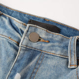 Amiri Jeans Casual Hip Hop Wash Splash-Ink Painted Slim Jeans Casual Fashionable 6530
