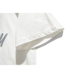 Cartoon Smiley Face Short-Sleeved T-shirt Men's Summer round Neck Half-Sleeve Pure Cotton Top Casual T-shirt Trendy T