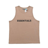 Fog T Shirt Double Line Letter Tshirt Vest Men's Clothing plus Size Retro Sports High Street Top Fear Of God