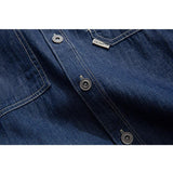 Men T Shirt Summer Casual Tops Men's Clothes Summer Wear Retro Men's Lapel Shirt Casual Denim Cargo Pants Shirt Trendy Men