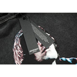 Present Hoodie Portrait Printing Loose Hoodie Vintage Distressed