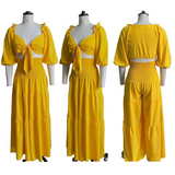 Mariah Carey See through Dress Fashionable Elegant Top Wide Leg Pants Two-Piece Set