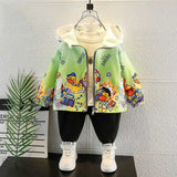 Toddler Boys Jackets Small Yellow Duck Boys Autumn Clothing Baseball Uniform Jacket Children