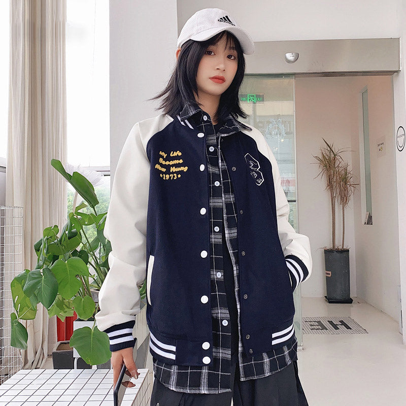 Yankee Letterman Jacket Outfit Senior Jackets Varsity Baseball College Coat Mlbny Spring Woolen Baseball Uniform Casual