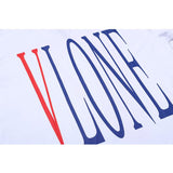Vlone T Shirt HalfSleeve Summer Wear Printed Cotton Loose Male and Female Couple Short Sleeve Tshirt