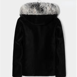 Beaver Coat Men Marten Overcoats Men's Hooded Jacket