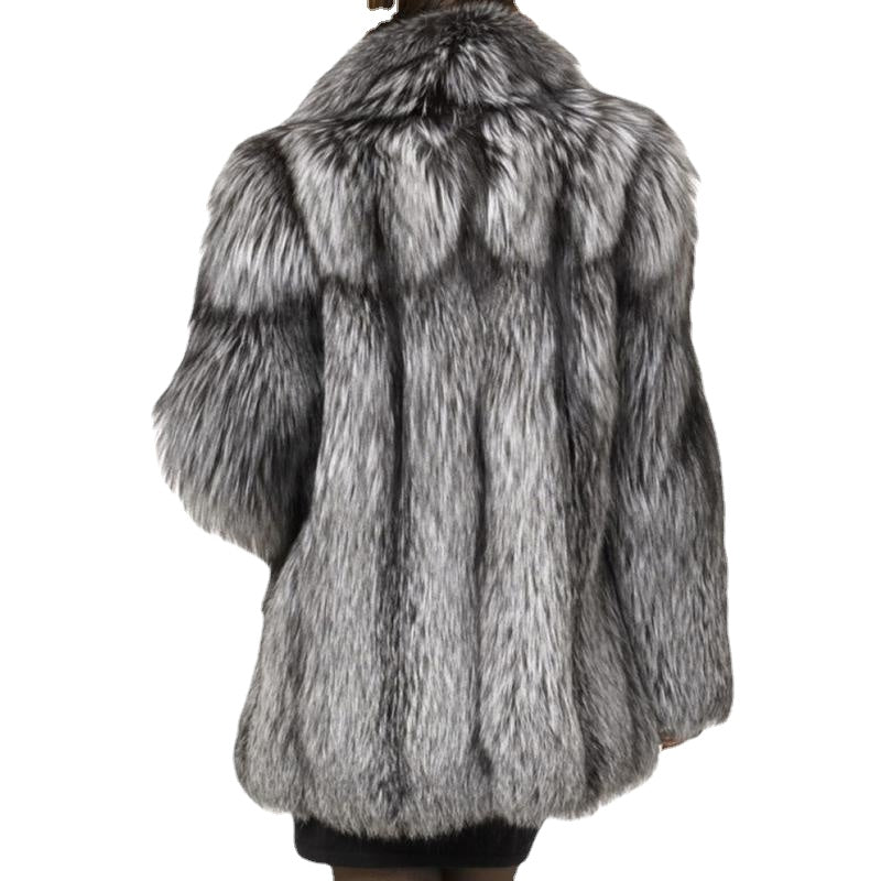 Full Length Faux Fur Coat Fall/Winter Faux Fur Coat Fox Fur