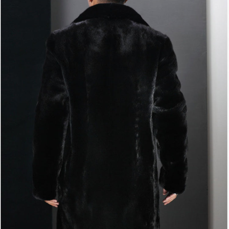 Beaver Coat Men's Fur Coat Autumn and Winter plus Size