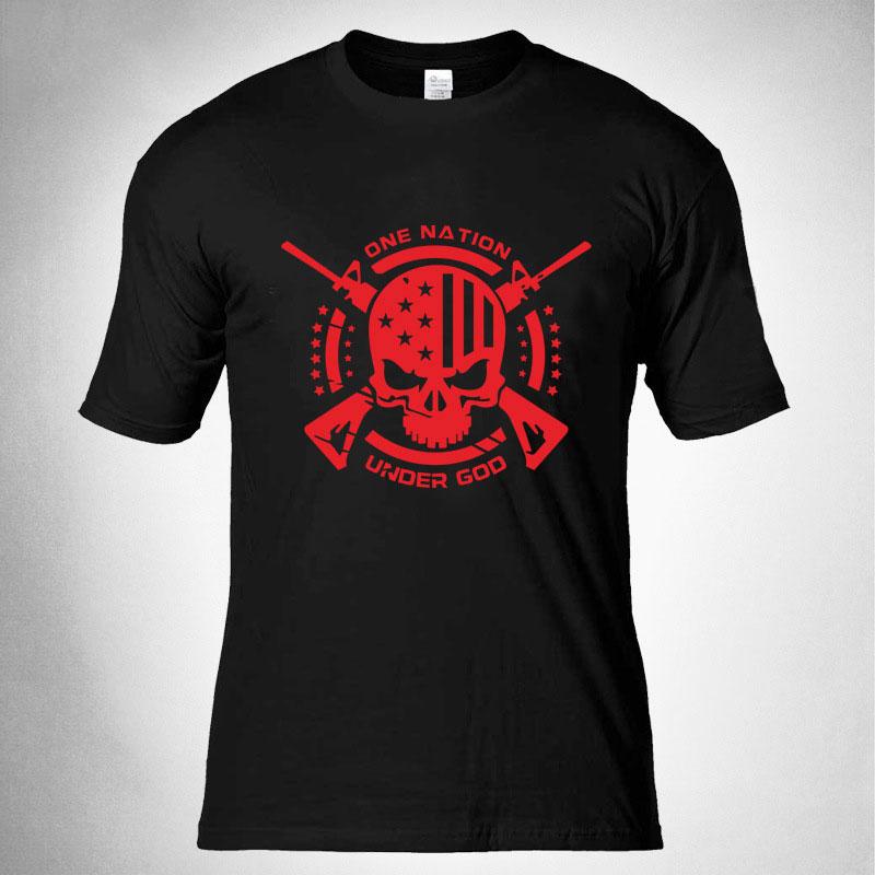 Tactics Style T Shirt for Men Printed Long Short Sleeve T-shirt Men Crew Neck Casual Slim Fit