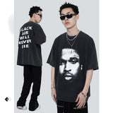 Blackair T Shirt Madeextreme Summer Portrait Printing Short Sleeve Short Sleeve Black T-shirt