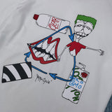 CHH Chrome Heart T Shirt Spring/Summer Cartoon Graffiti Printing Round Neck Short Sleeve T-shirt For Men And Women