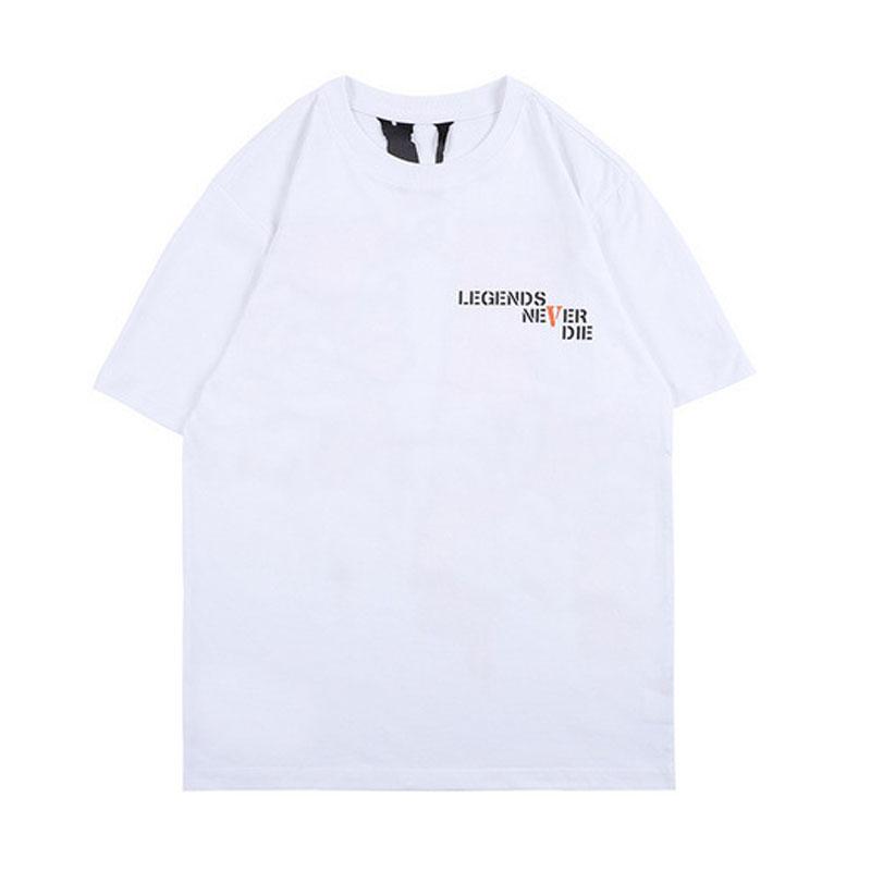 Vlone T shirt Men's Letter Print ShortSleeve Tshirt Women Vlone