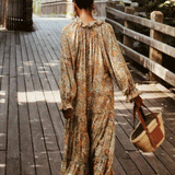 Beth Dutton Bohemian Dress Winter Autumn Midi Dresses Small Floral Dress Beach Dress