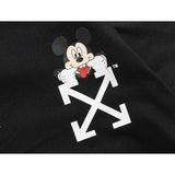 Cartoon Mickey Men and Women Short Sleeve Couple Cotton Tshirt Owt Ow Donald Duck Loose Twill