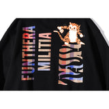 Shark Print Sweatshirts Shark Head Tiger Head Printed Pullover Sweatshirt round Neck Bottoming Shirt