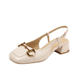 Nude Wide Fit Block Heels Mary Jane Shoes