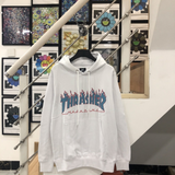 Thrasher Hoodie Flame Loose Hooded Sweater for Men and Women Autumn and Winter