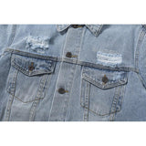 Arrow Denim Jacket Jean Coat off Embroidery Letter Arrow Jacket Coat Owt Washed Men and Women Couple Denim